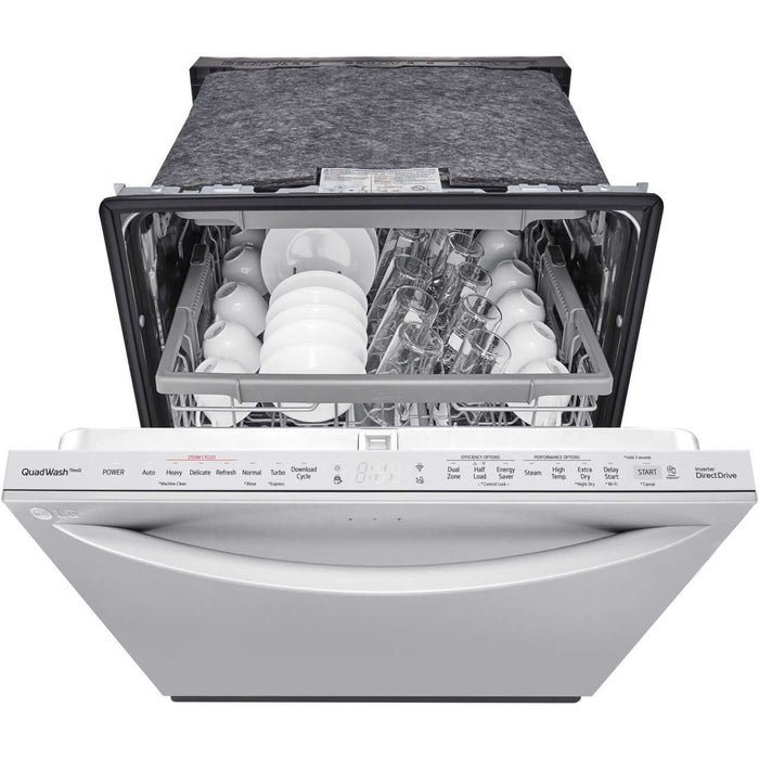 LG 24-Inch Top Control Wi-Fi Enabled Dishwasher with TrueSteam and 3rd Rack (LDTS5552S)