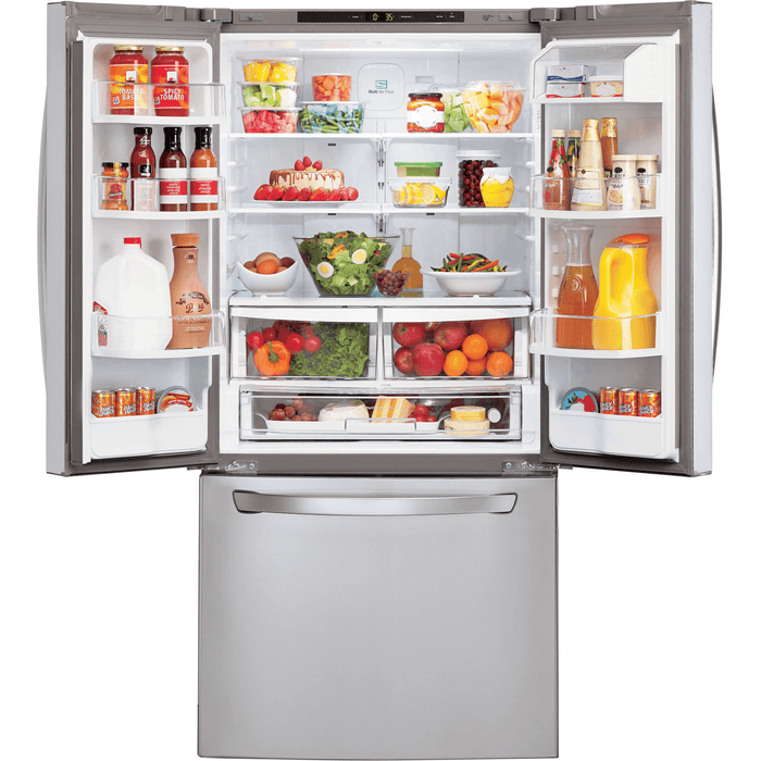 LG 30 Inch French Door Refrigerator in Stainless Steel 22 Cu. Ft. (LFC22770ST)