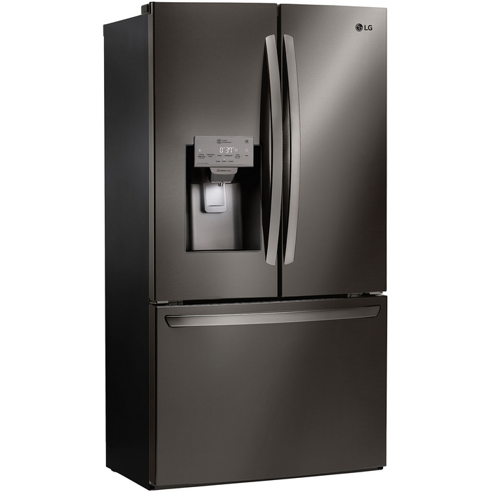 LG 36 Inch French Door Refrigerator in Black Stainless Steel 28 Cu. Ft. (LFXS28968D)