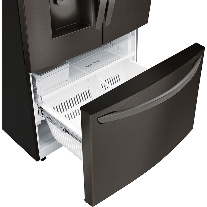 LG 36 Inch French Door Refrigerator in Black Stainless Steel 28 Cu. Ft. (LFXS28968D)