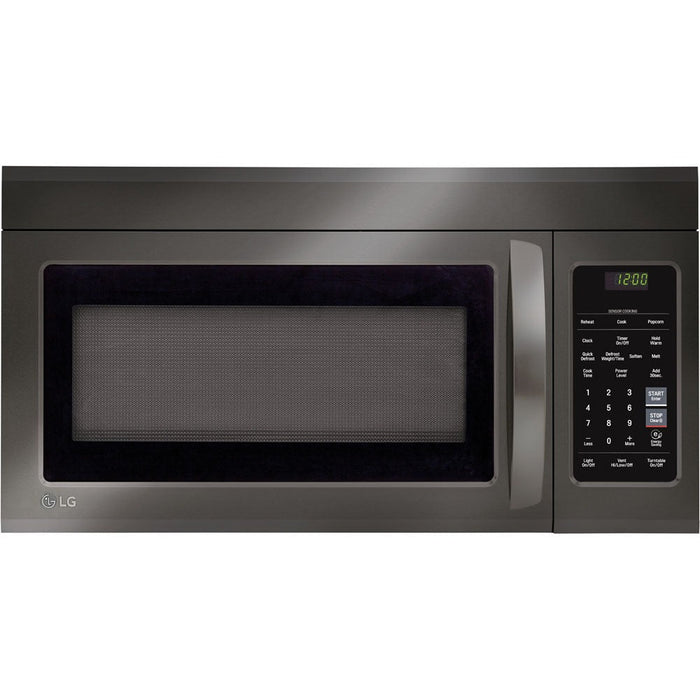 LG 4-Piece Black Stainless Kitchen Appliance Package with Range, French Door Refrigerator, Microwave, and Dishwasher (4KAP-LRLRLDLM6D)