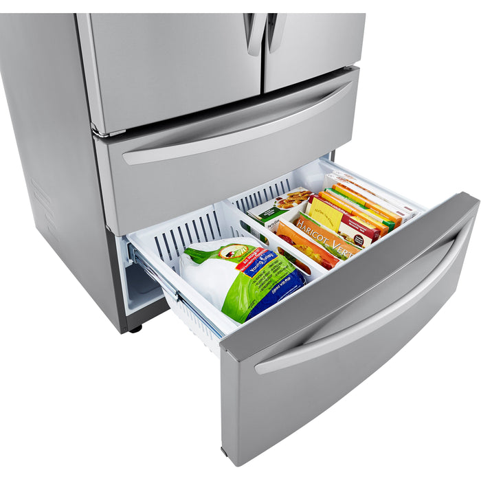 LG 36 Inch 4-Door French Door Refrigerator 27 Cu. Ft. (LMWS27626S)
