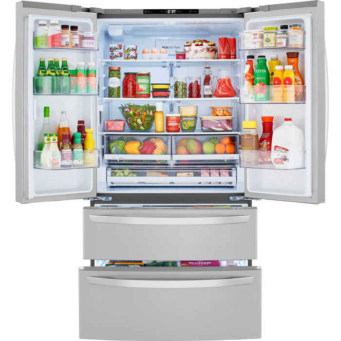 LG 36 Inch 4-Door French Door Refrigerator 27 Cu. Ft. (LMWS27626S)