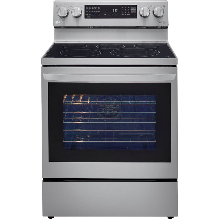 LG 4-Piece Kitchen Appliance Package with Range, French Door Refrigerator, Microwave, and Dishwasher (4KAP-LGLRLMLD30)