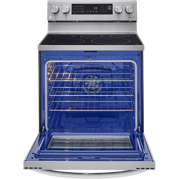 LG 4-Piece Kitchen Appliance Package with Range, French Door Refrigerator, Microwave, and Dishwasher (4KAP-LGLRLMLD30)