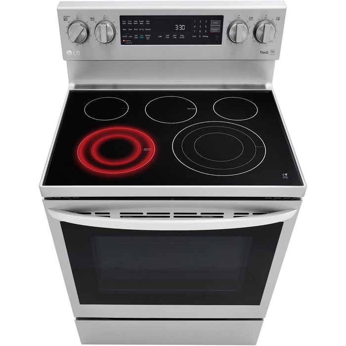 LG 4-Piece Kitchen Appliance Package with Range, French Door Refrigerator, Microwave, and Dishwasher (4KAP-LGLRLMLD30)