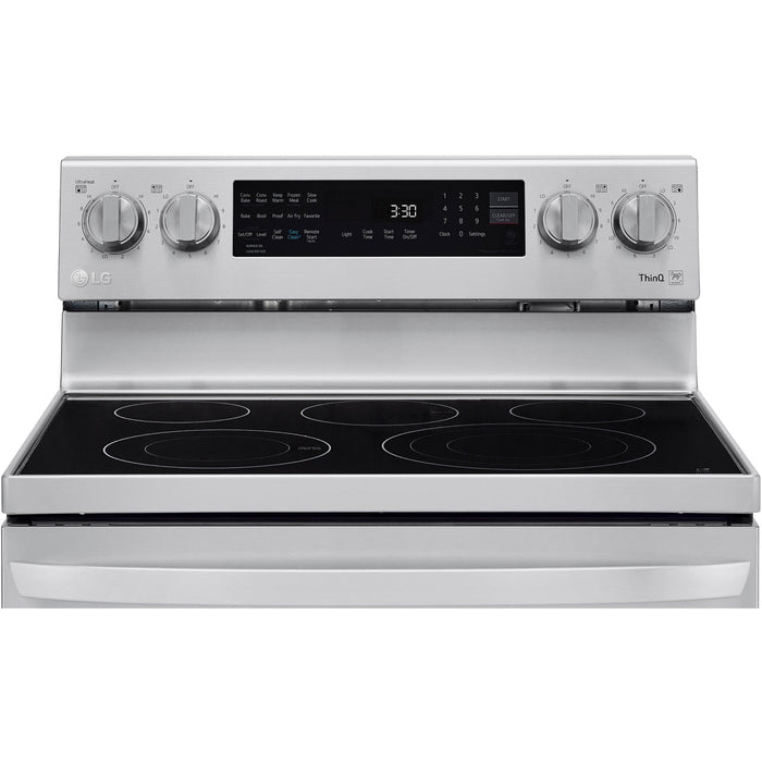 LG 4-Piece Kitchen Appliance Package with Range, French Door Refrigerator, Microwave, and Dishwasher (4KAP-LGLRLMLD30)