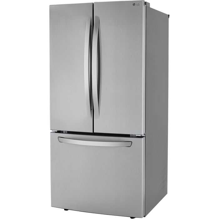 LG 33 Inch 3-Door French Door Refrigerator in Stainless Steel 25.1 Cu. Ft. (LRFCS2503S)