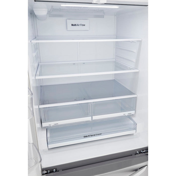 LG 33 Inch 3-Door French Door Refrigerator in Stainless Steel 25.1 Cu. Ft. (LRFCS2503S)