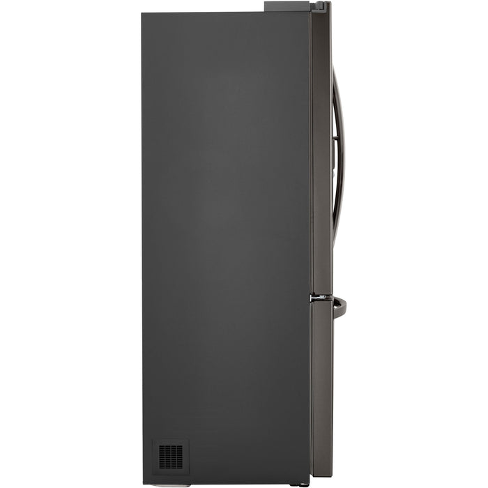 LG 36 Inch 3-Door French Door Refrigerator in Black Stainless Steel 24 Cu. Ft. (LRFDC2406D)