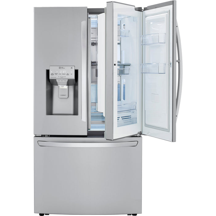 LG 36 Inch 3-Door French Door Refrigerator in Stainless Steel 30 Cu. Ft. (LRFDS3016S)