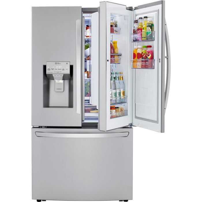 LG 36 Inch 3-Door French Door Refrigerator in Stainless Steel 30 Cu. Ft. (LRFDS3016S)