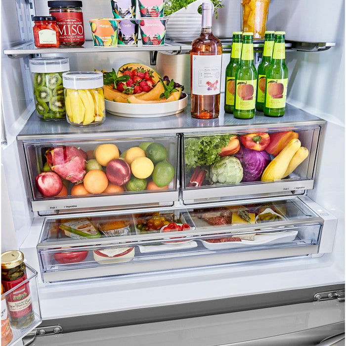 LG 36 Inch 3-Door French Door Refrigerator in Stainless Steel 30 Cu. Ft. (LRFDS3016S)