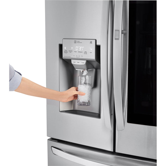 LG 36 Inch Counter-Depth French Door Refrigerator in Stainless Steel 24 Cu. Ft. (LRFVC2406S)