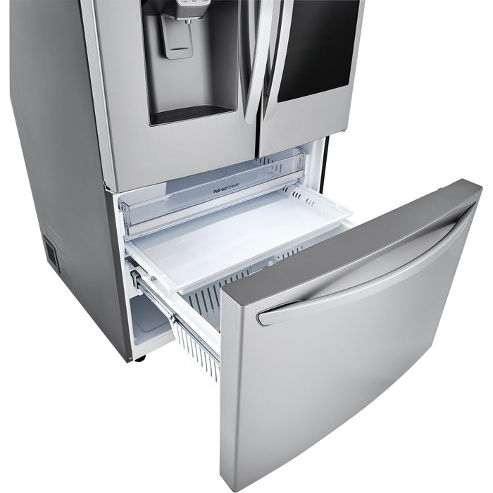 LG 36 Inch Counter-Depth French Door Refrigerator in Stainless Steel 30 Cu. Ft. (LRFVS3006S)