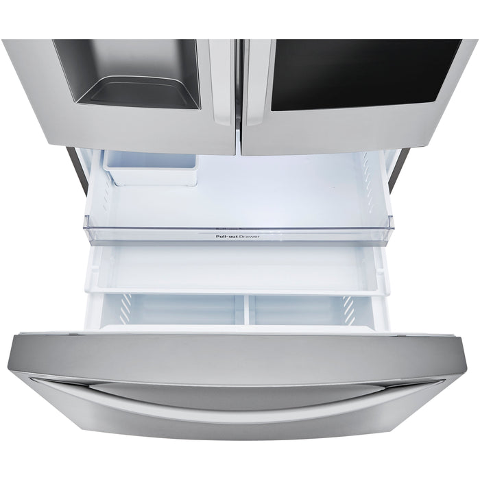 LG 36 Inch Counter-Depth French Door Refrigerator in Stainless Steel 30 Cu. Ft. (LRFVS3006S)