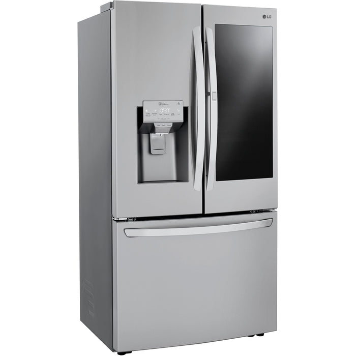 LG 36 Inch Counter-Depth French Door Refrigerator in Stainless Steel 30 Cu. Ft. (LRFVS3006S)