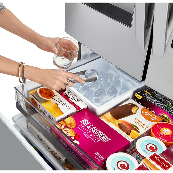 LG 36 Inch Counter-Depth French Door Refrigerator in Stainless Steel 30 Cu. Ft. (LRFVS3006S)