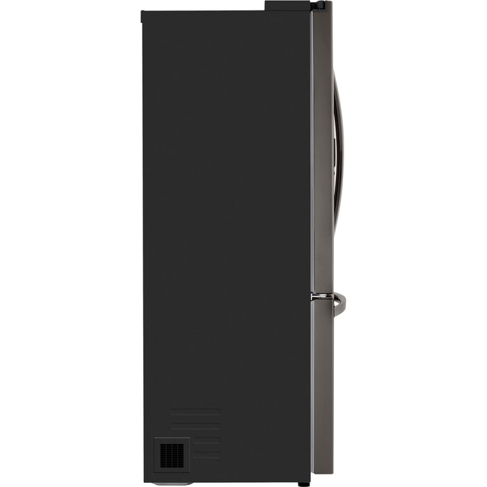 LG 36 Inch 3-Door French Door Refrigerator in Black Stainless Steel 24 Cu. Ft. (LRFXC2416D)
