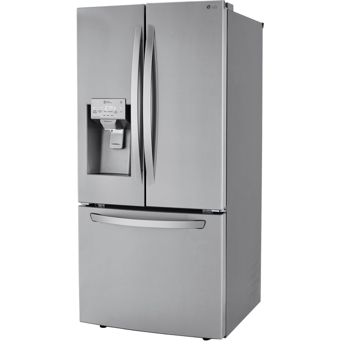 LG 33 Inch 3-Door French Door Refrigerator in Stainless Steel 25 Cu. Ft. (LRFXS2503S)