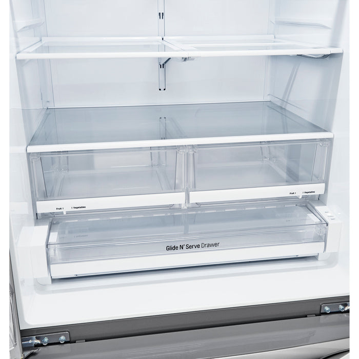 LG 33 Inch 3-Door French Door Refrigerator in Stainless Steel 25 Cu. Ft. (LRFXS2503S)