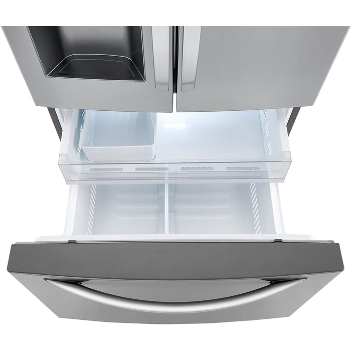 LG 33 Inch 3-Door French Door Refrigerator in Stainless Steel 25 Cu. Ft. (LRFXS2503S)