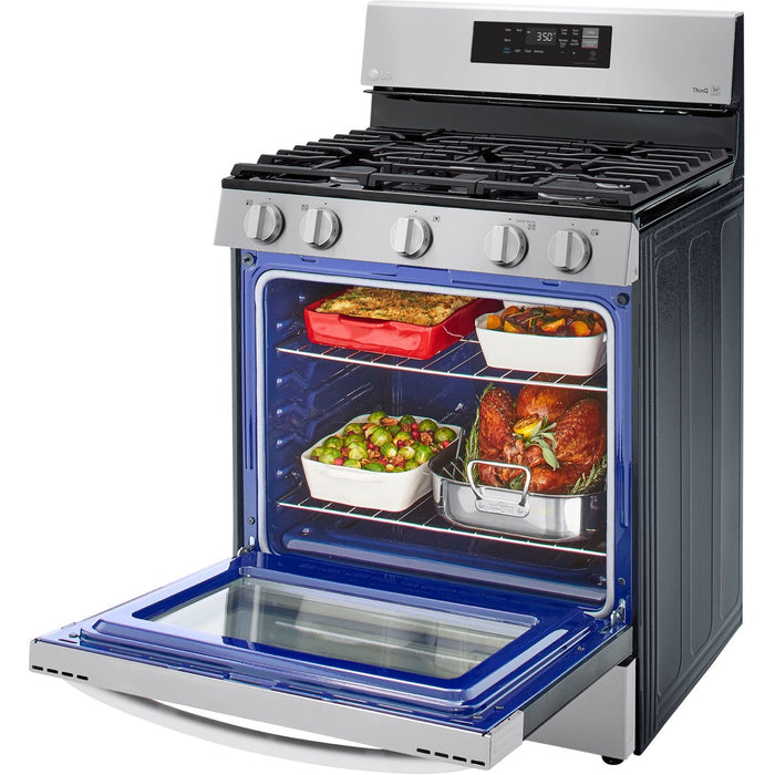 LG 5.8-Cu. Ft. Gas Smart Range with EasyClean, Stainless Steel (LRGL5821S)