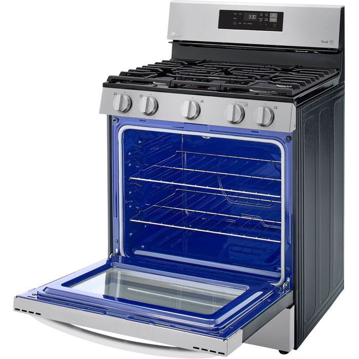 LG 5.8-Cu. Ft. Gas Smart Range with EasyClean, Stainless Steel (LRGL5821S)