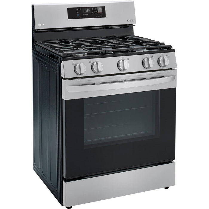 LG 5.8-Cu. Ft. Gas Smart Range with EasyClean, Stainless Steel (LRGL5821S)