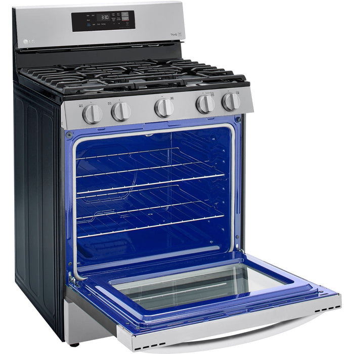 LG 5.8-Cu. Ft. Gas Smart Range with EasyClean, Stainless Steel (LRGL5821S)