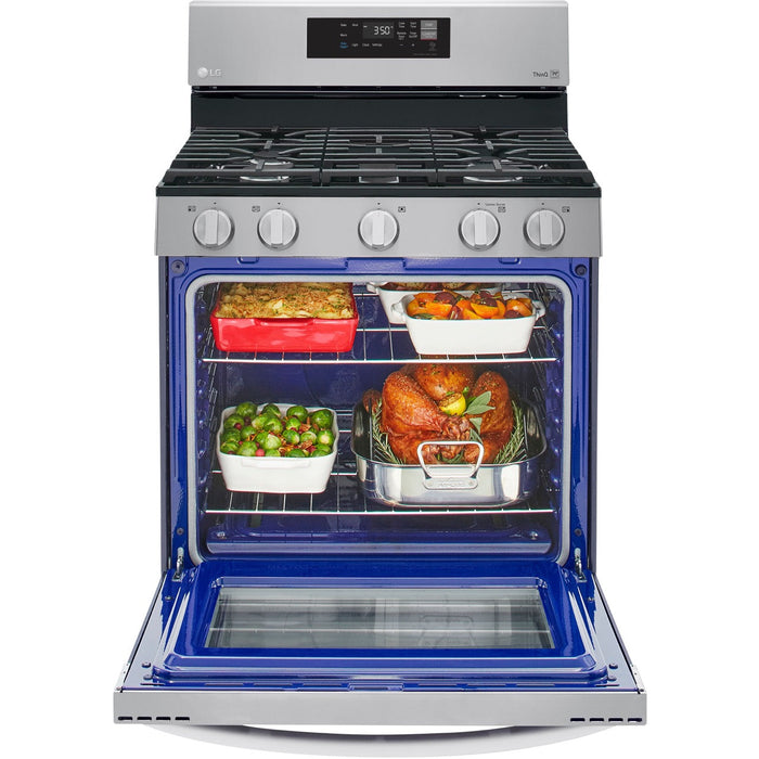 LG 5.8-Cu. Ft. Gas Smart Range with EasyClean, Stainless Steel (LRGL5821S)