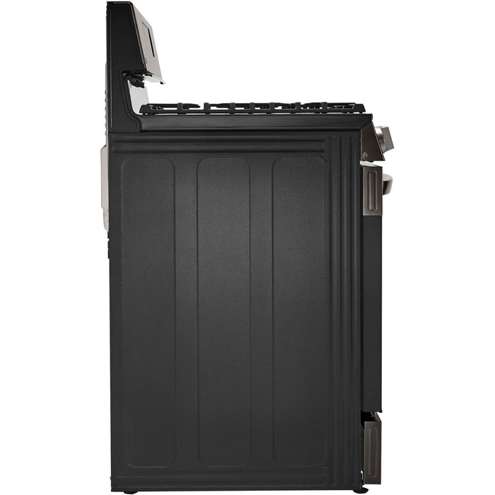 LG 5.8-Cu. Ft. Gas Convection Smart Range with AirFry, Black Stainless Steel (LRGL5823D)