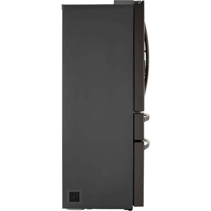 LG 36 Inch 4-Door French Door Refrigerator in Black Stainless Steel 23 Cu. Ft. (LRMDC2306D)