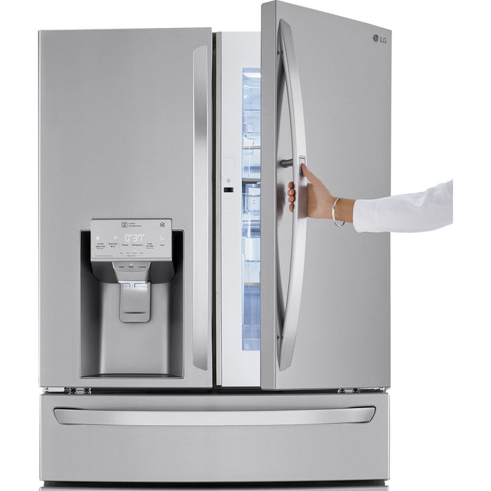 LG 36 Inch 4-Door French Door Refrigerator in Stainless Steel 23 Cu. Ft. (LRMDC2306S)