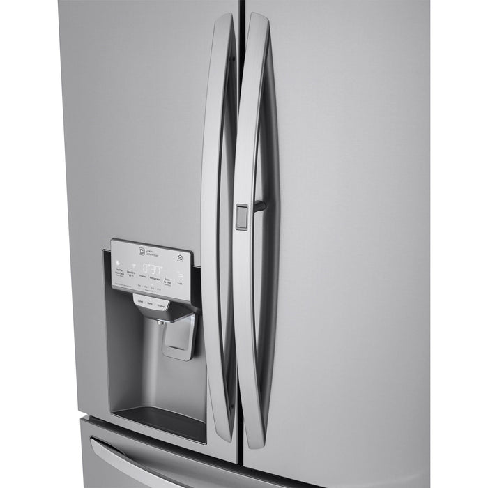 LG 36 Inch 4-Door French Door Refrigerator in Stainless Steel 23 Cu. Ft. (LRMDC2306S)