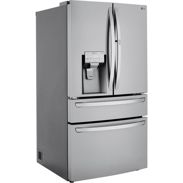 LG 36 Inch 4-Door French Door Refrigerator in Stainless Steel 23 Cu. Ft. (LRMDC2306S)