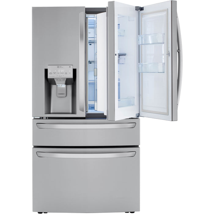 LG 36 Inch 4-Door French Door Refrigerator in Stainless Steel 23 Cu. Ft. (LRMDC2306S)