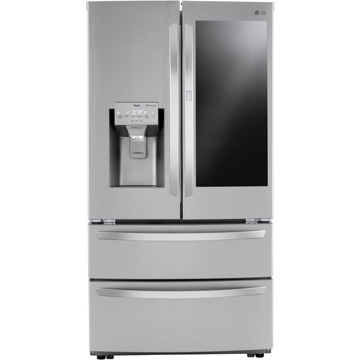 LG 36 Inch Smart InstaView Door-in-Door Double Freezer Refrigerator with Craft Ice in Stainless Steel 28 Cu. Ft. (LRMVS2806S)