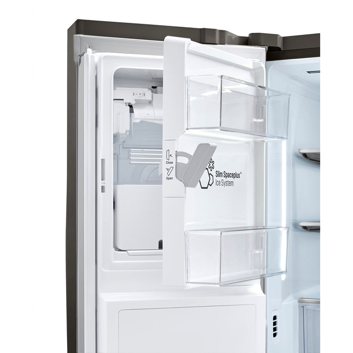 LG 36 Inch 4-Door French Door Refrigerator with InstaView, Black Stainless Steel 30 Cu. Ft. (LRMVS3006D)