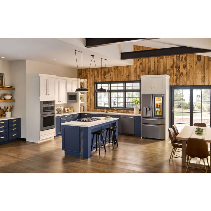 LG 30-in. Combination Wall Oven in Black Stainless Steel (LWC3063BD)