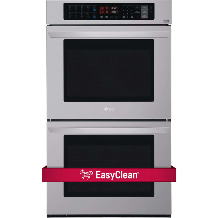 LG 30 in. Electric Double Wall Oven with True Convection in Stainless Steel (LWD3063ST)