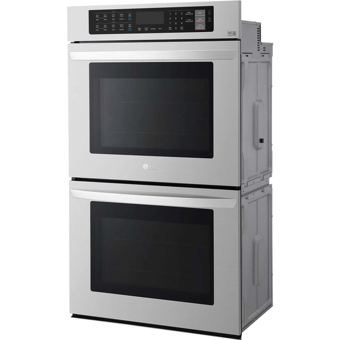 LG 30 in. Electric Double Wall Oven with True Convection in Stainless Steel (LWD3063ST)