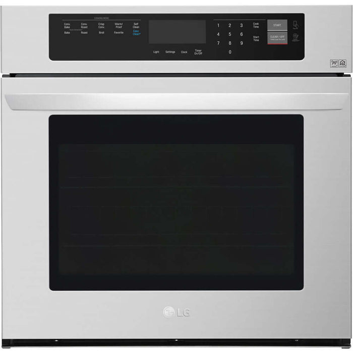 LG 30 in. Electric Single Wall Oven with True Convection in Stainless Steel (LWS3063ST)