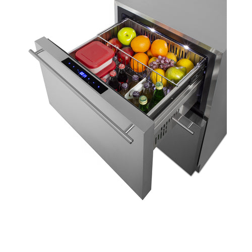 Summit 24" Wide 2-Drawer Refrigerator-Freezer (SPRF34D)