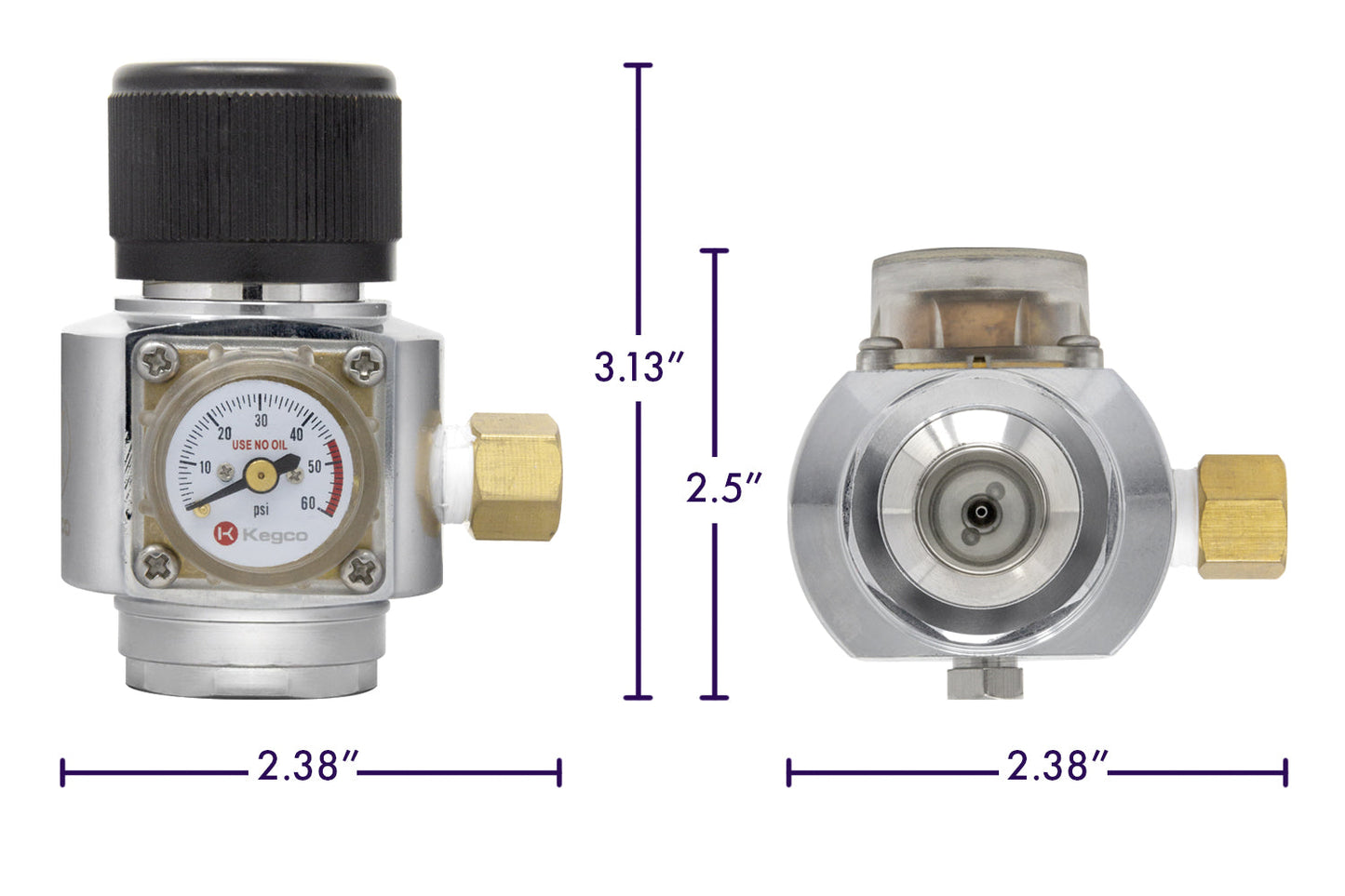 Aluminum Mini CO2 Regulator