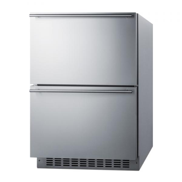 Summit 24" Wide 2-Drawer Refrigerator-Freezer (SPRF34D)