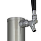 14" Tall Brushed Stainless Steel 1-Faucet Draft Beer Tower with Standard Faucets