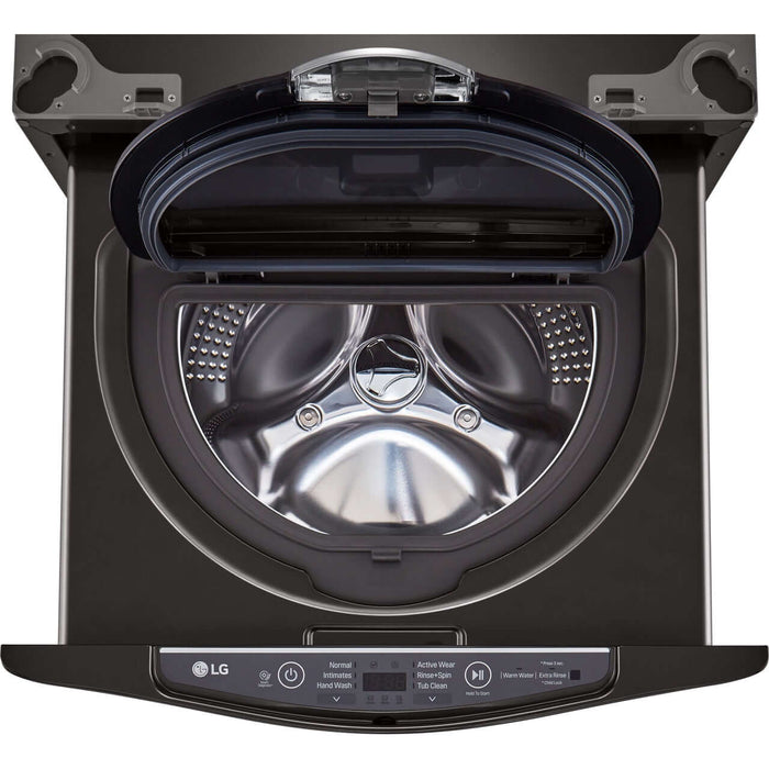 LG 27-In SideKick Pedestal Washer in Black Steel (WD100CB)