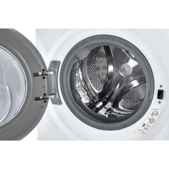 LG 2.4-Cu. Ft. Compact Front Load Washer with Built-In Intelligence in White (WM1455HWA)