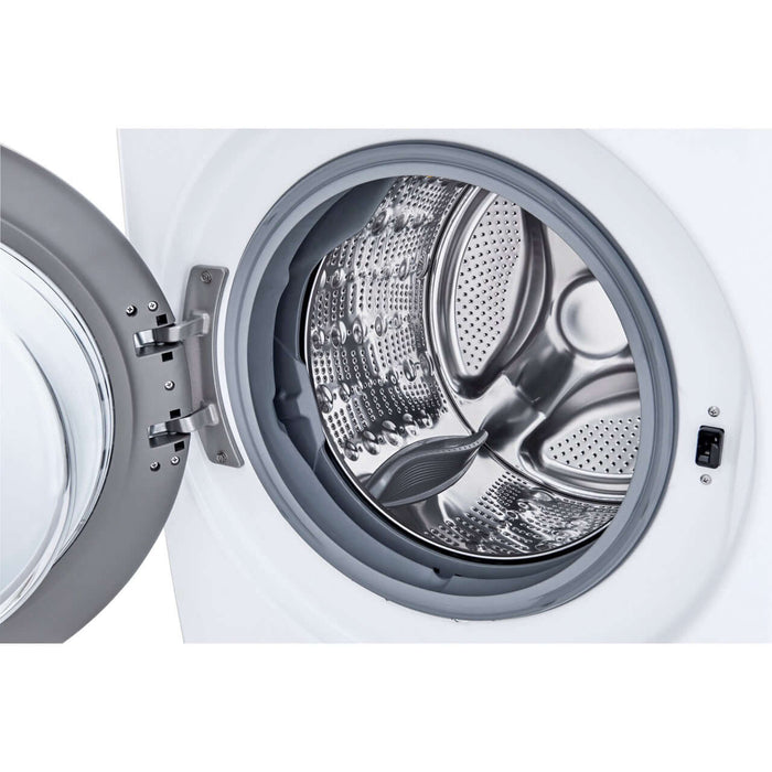 LG 27 In. 4.5-Cu. Ft. Front Load Washer with Steam Technology in White (WM3600HWA)